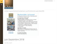 Tablet Screenshot of action-nationale.qc.ca